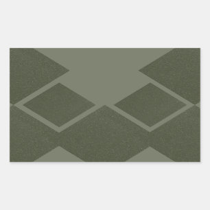 Retangular Adesivo Geométrico Verde Musgo Moderno