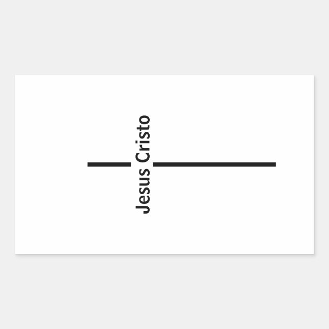 Retangular Adesivo Jesus Cristo (Frente)