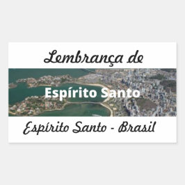 Retangular Adesivo lembrança de Espírito Santo