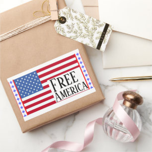 Retangular Adesivo Liberdade América
