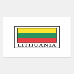 Retangular Adesivo Lituânia