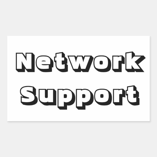 Retangular Adesivo network support (Frente)