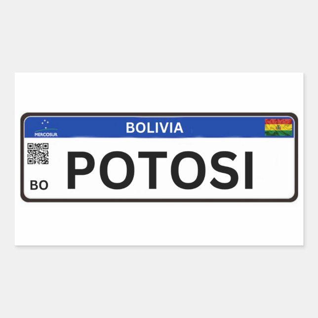 Retangular Adesivo Potosi Mercosur (Frente)