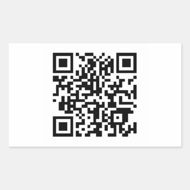 Retangular adesivo QR (Frente)