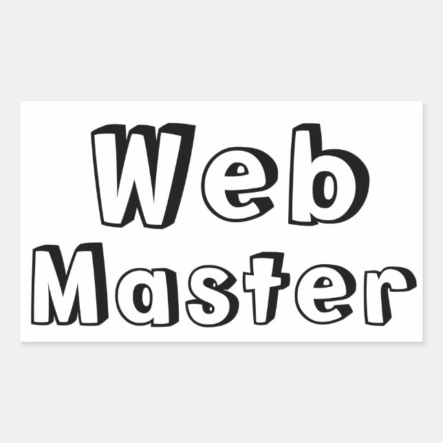 Retangular Adesivo WebMaster (Frente)