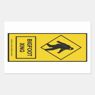 Retangular Adesivo Xing Bigfoot (Amarelo)