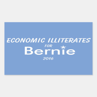 Retangular Analfabetos econômicos para o adesivo de retângulo