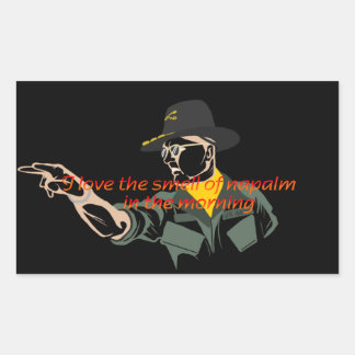 Retangular Apocalypse agora adesivo de citação do napalm