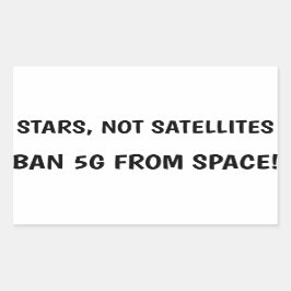 Retangular Banir 5G do adesivo espacial