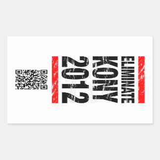 Retangular Eliminar o adesivo do Kony 2012