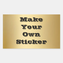 Retangular Faça seu próprio adesivo