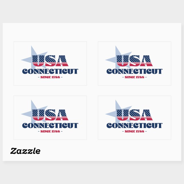 Retangular Ligar o meu adesivo Home State (Folha)