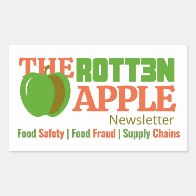 Retangular O adesivo com Newsletter da Apple Rotten (Frente)