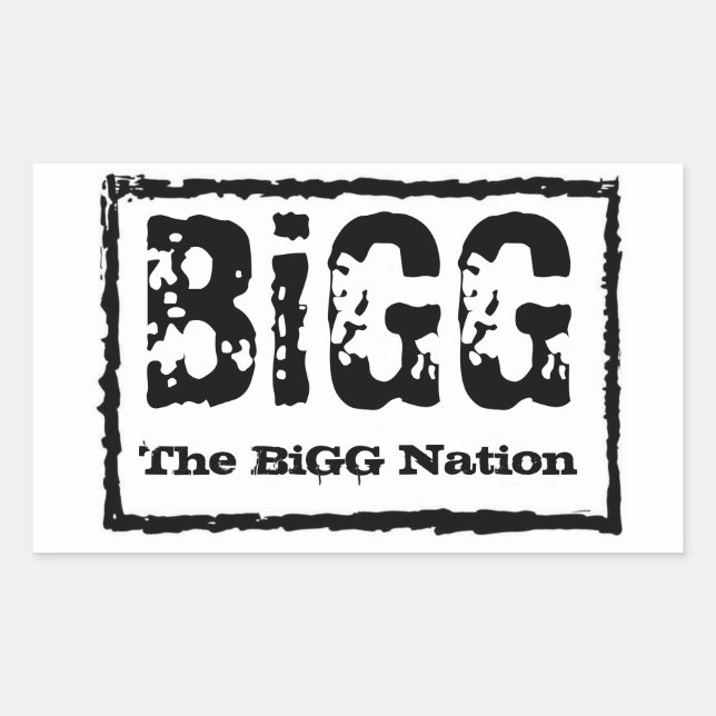 Retangular O adesivo da Nação BiGG (Frente)