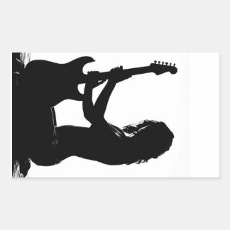 Retangular O adesivo da silhueta