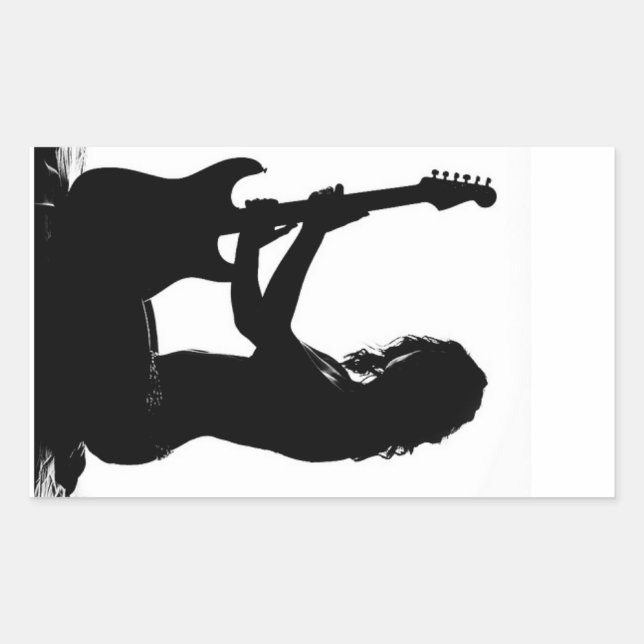 Retangular O adesivo da silhueta (Frente)