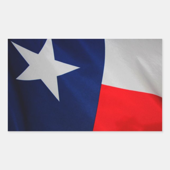 Retangular O adesivo do Texas Flag (Frente)