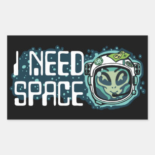 Retangular Preciso de um adesivo espacial