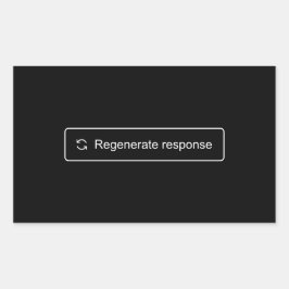 Retangular Regenerar o adesivo de resposta