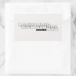 Retangular Segundo grau LaGuardia - Drama - Adesivo