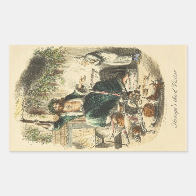 Retangular Terceiro adesivo do Scrooge (Frente)