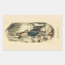 Retangular Terceiro adesivo do Scrooge