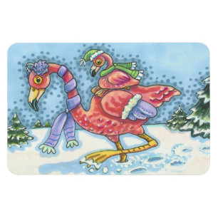 Retângulo PROFUNDO do ÍMÃ do NATAL da NEVE do