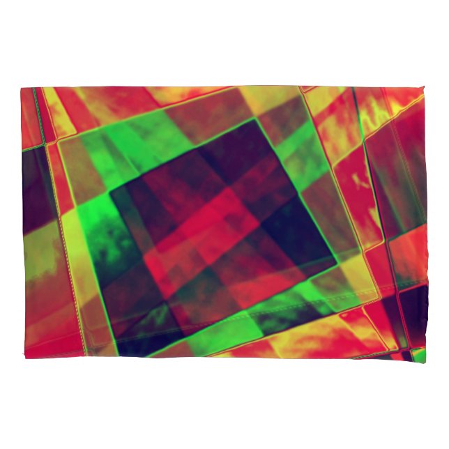 Retângulos e quadrados coloridos inclinados (Frente-Esquerda)