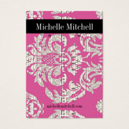 Retentor de ressonância - Cartão de visita rosa