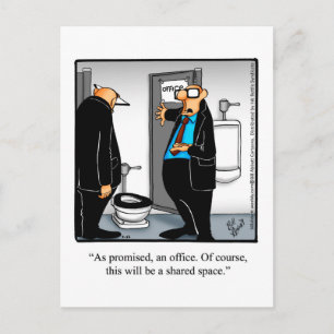 Retirada Engraçada Humor Cartão postal "Espectickl