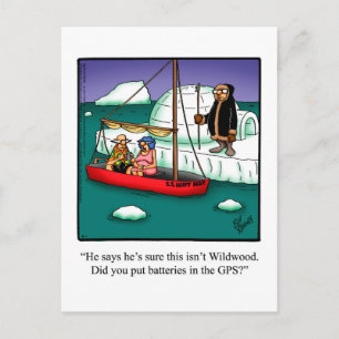 Retirada Engraçada Humor Cartão postal "Espectickl