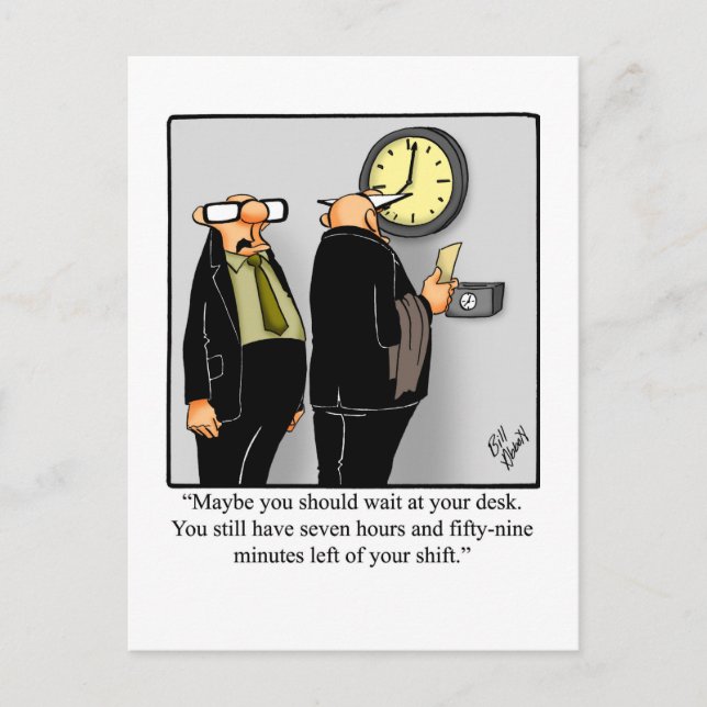 Retirada Engraçada Humor Cartão postal "Espectickl (Frente)