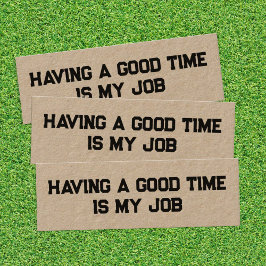 Retirada Engraçada Kraft Mini Cartão de visita