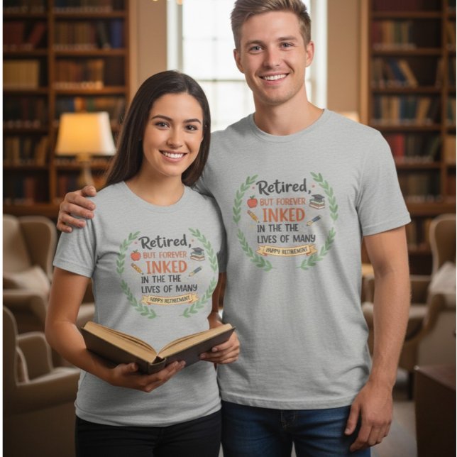 Retired Teacher Inked Life Retirement Gift Tri-Ble (Criador carregado)