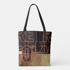 Retorna neon com nome personalizado/texto Tote Bag