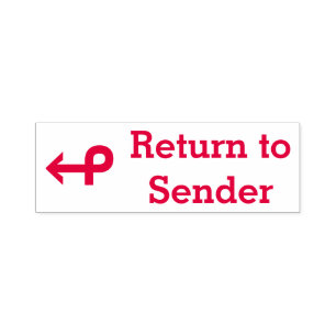 "Retornar ao Remetente" + Carimbo de Borracha de S