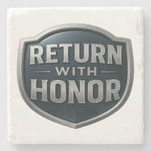 Retorne com a Porta copos de pedra LDS Honorável™