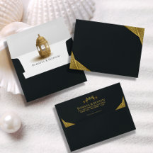 Retorno de Endereço de Casamento Islâmico Elegante