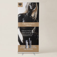 Banner de Perfume de Luxo – Expositor de Fragrânci
