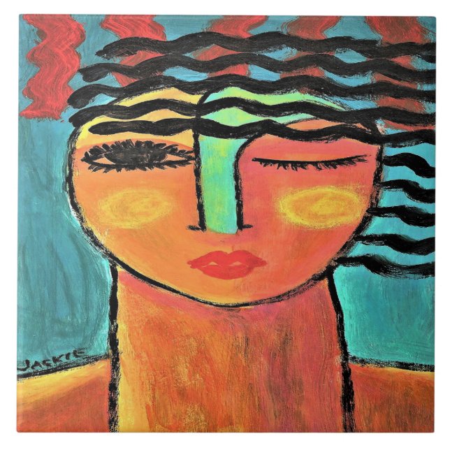 Retrato Abstrato de uma Mulher em Onda de Calor (Frente)