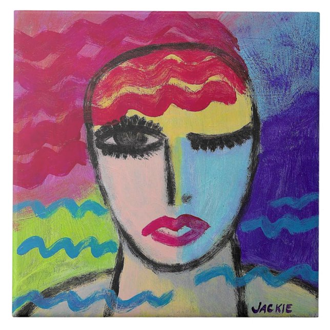 Retrato Abstrato de uma Ruiva (Frente)