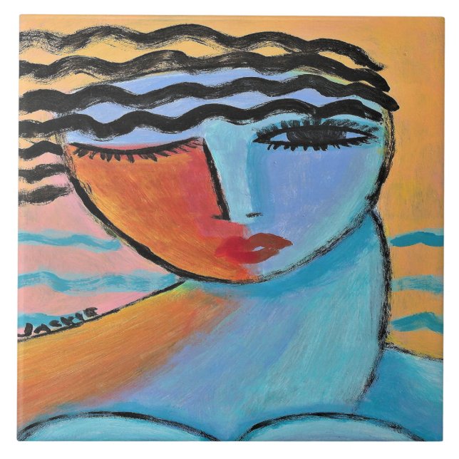 Retrato Abstrato Matinal de uma Mulher (Frente)