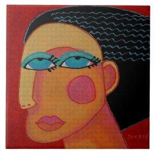 Retrato Abstrato original de uma mulher