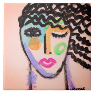 Retrato Abstrato original de uma mulher