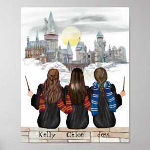 Retrato BFF do Assistente Personalizado, Poster da