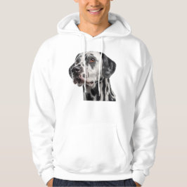 Retrato close-up de um cão dálmata adulto Moletom