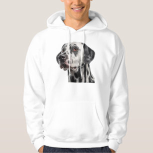 Retrato close-up de um cão dálmata adulto Moletom