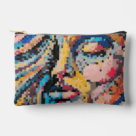 Retrato Colorido de Arte em Pixel