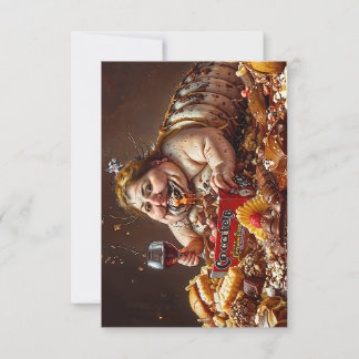 Retrato Colorido "Rainha do Decaimento Glutônico"