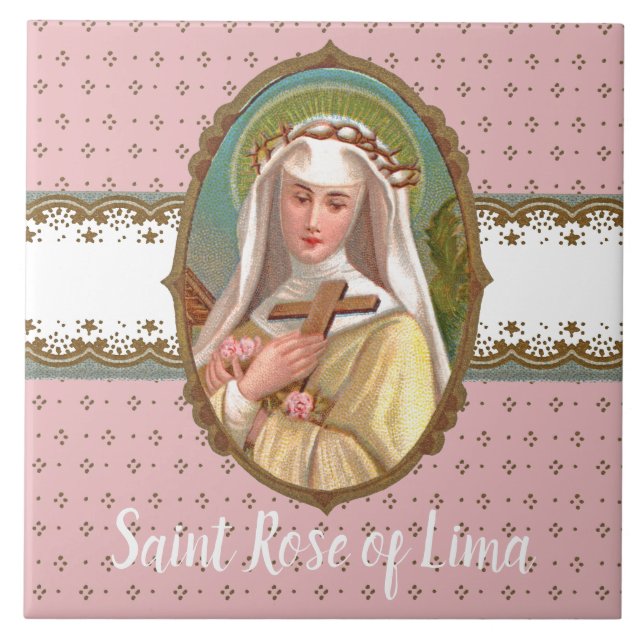 Retrato com quadro de Rua. Rosa de Lima (M 024b) (Frente)